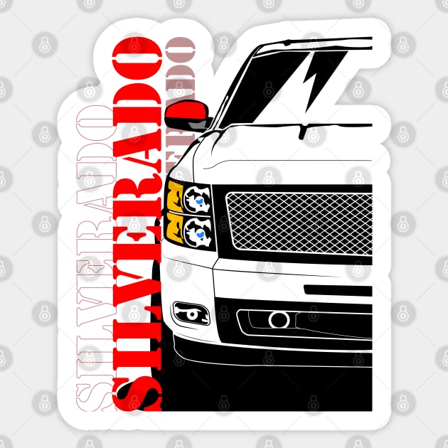 Silverado 2010 Sticker by SquareFritz